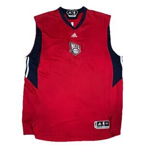 New Jersey Nets Adidas Clima365 Jersey NBA Basketball 3XLT‎ Retro FLAWS